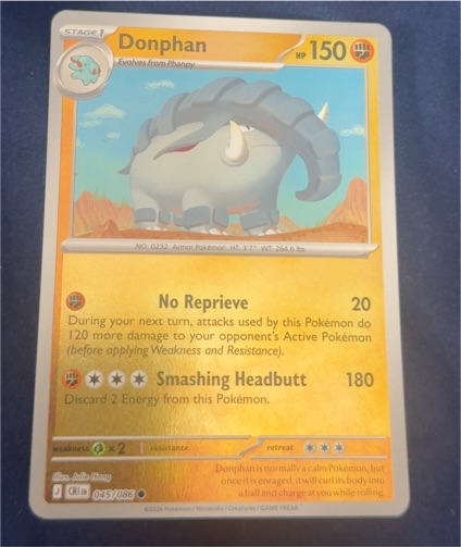 2026 Nintendo Pokemon TCG #045 Donphan — front
