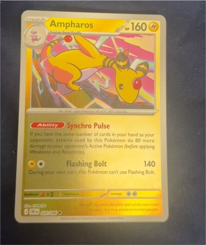 2021 Pokémon Chaos Rising #29 Ampharos — front