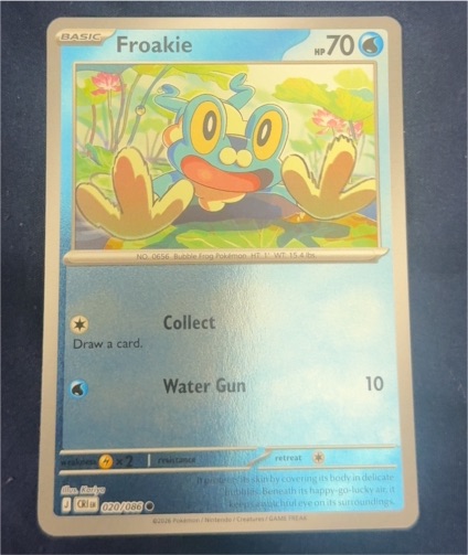 2026 Pokémon ME04: Chaos Rising #020 Froakie — front