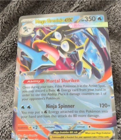 2026 Pokémon Mega Greninja EX #081 Black Star Promo — front