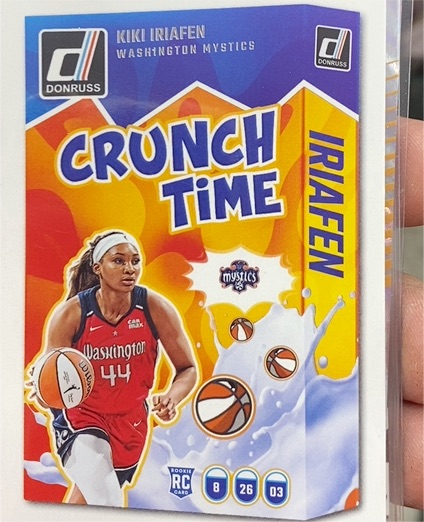 2025 Donruss WNBA #20 Kiki Iriafen Crunch Time — front