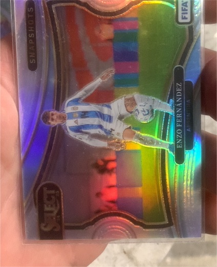 2024-25 Panini Select FIFA #2 Enzo Fernandez Snapshots Silver Prizm — front