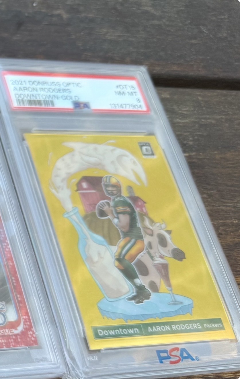 2021 Donruss Optic #DT15 Aaron Rodgers — front