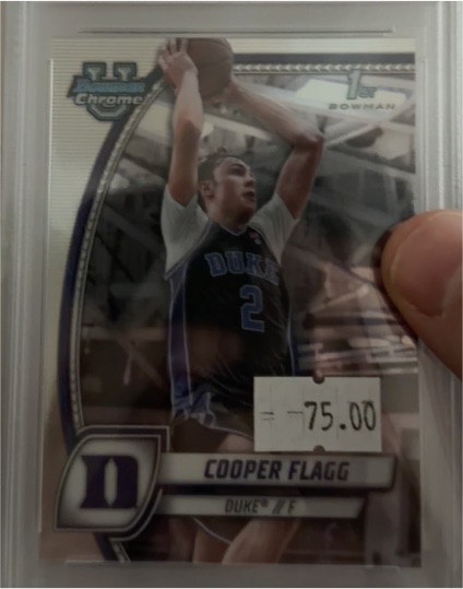 2024-25 Bowman University Chrome #16 Cooper Flagg — front