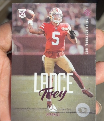 2021 Panini Chronicles Luminance #204 Trey Lance — front