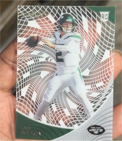 2021 Panini Chronicles Clear Vision #CVR-2 Zach Wilson — front