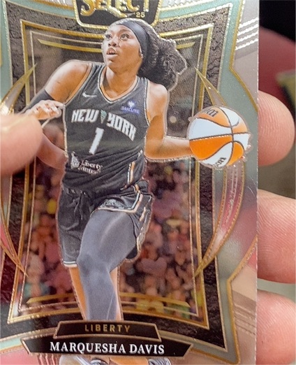 2025 Panini Select WNBA Silver Prizm #38 Marquesha Davis Liberty — front
