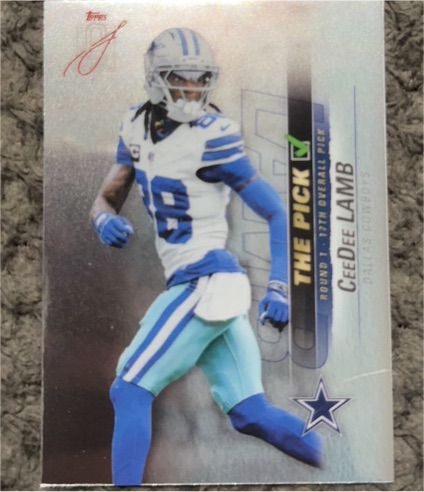 2025 Topps Signature Class The Pick TP-9 CeeDee Lamb — front