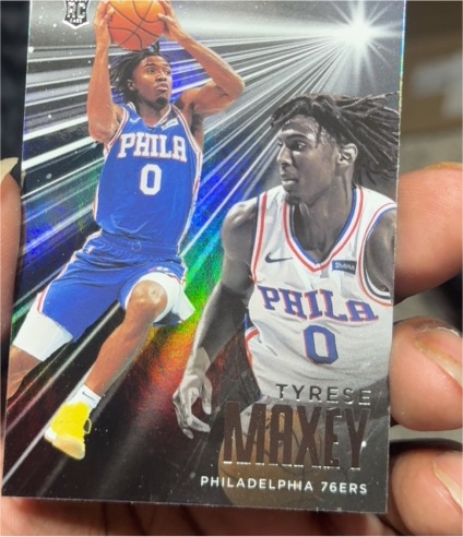 2020-21 Panini Chronicles Essentials #208 Tyrese Maxey — front