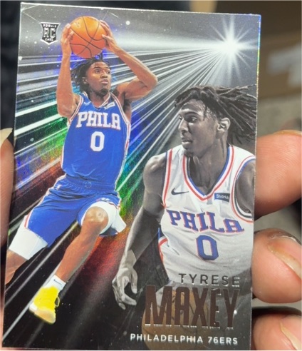 2020-21 Panini Chronicles Essentials #208 Tyrese Maxey — front