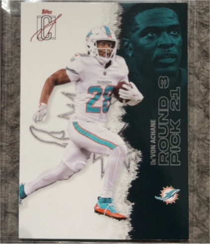 2023 Topps #35 De'Von Achane — front