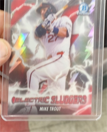2026 Bowman Electric Sluggers #ES-25 Mike Trout — front