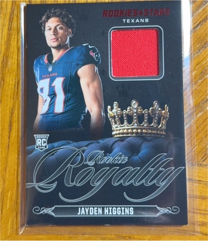 2025 Panini Rookies & Stars #RR-JHS Jayden Higgins Rookie Royalty — front