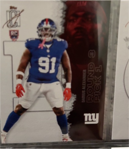 2025 Topps Signature Class #229 Darius Alexander Rookie Card — front