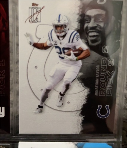 2025 Topps Signature Class Jonathan Taylor Round Pick 9 — front