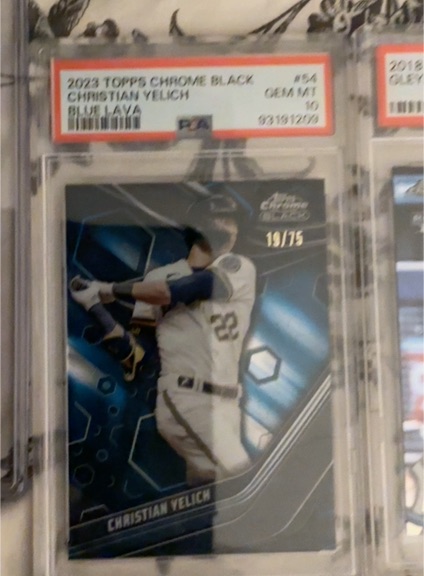 2023 Topps Chrome Black #54 Christian Yelich — front