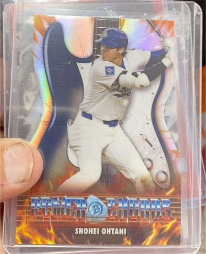2026 Bowman Chrome #PC-11 Shohei Ohtani Power Chords Die-Cut Refractor — front