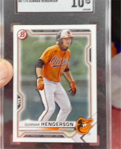 2021 Bowman Draft #BD-175 Gunnar Henderson — front