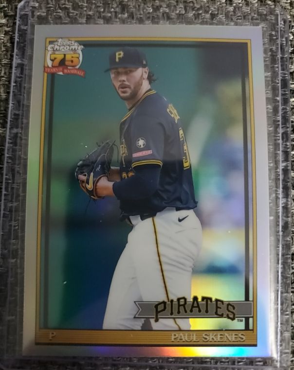 2026 Topps Chrome 1991 Topps Baseball Insert #91CB-15 Paul Skenes — front