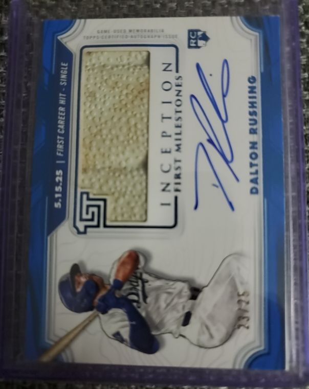 2025 Topps Inception #FMAR-DR Dalton Rushing First Milestones — front