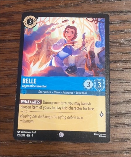 2025 Disney Lorcana #159 Belle - Apprentice Inventor Archazia's Island — front