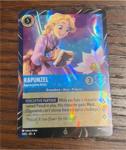 2023 Disney Lorcana #1/DIS Rapunzel Appreciative Artist — front