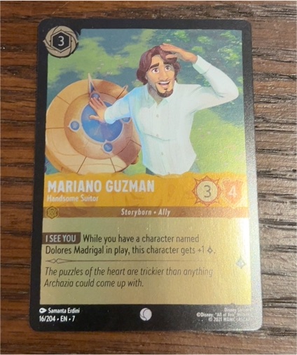 2023 Lorcana TCG Archazia's Island #16 Mariano Guzman — front