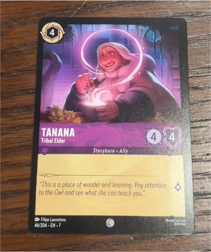 2023 Lorcana Archazia's Island #46 Tanana Tribal Elder — front