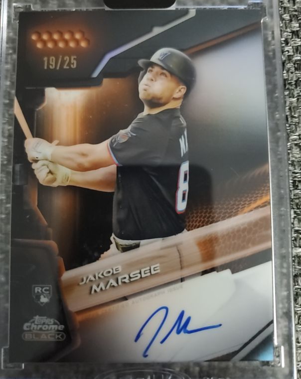 2026 Topps Chrome Black #CBA-JMA Jakob Marsee — front