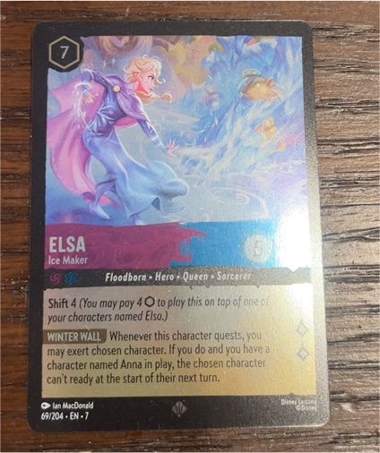 2023 Ravensburger Lorcana #69 Elsa Ice Maker — front