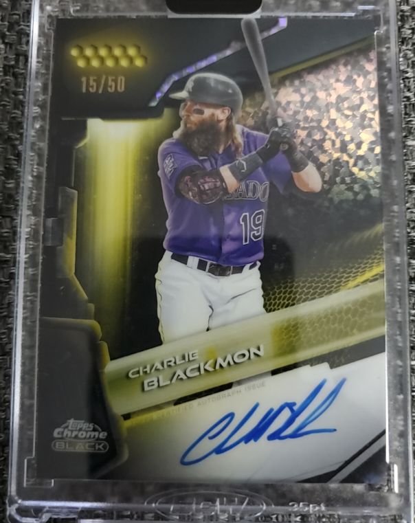 2026 Topps Chrome Black #CBA-CBL Charlie Blackmon — front