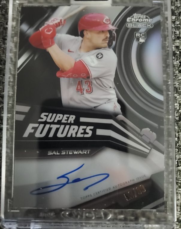 2026 Topps Chrome Black #SFA-SS Sal Stewart Super Futures — front