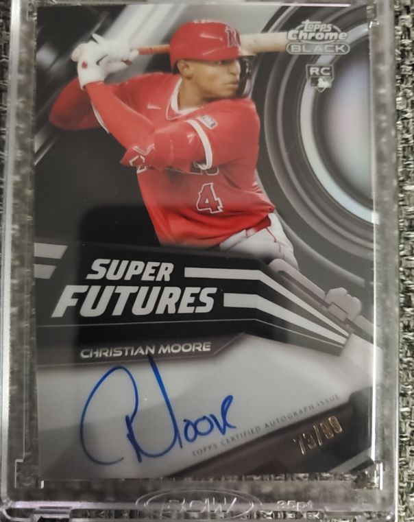 2026 Topps Chrome Black Super Futures #SFA-CM Christian Moore — front