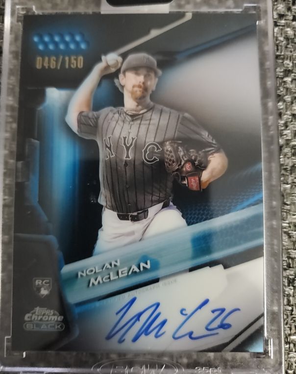 2026 Topps Chrome Black #CBA-NM Nolan McLean — front