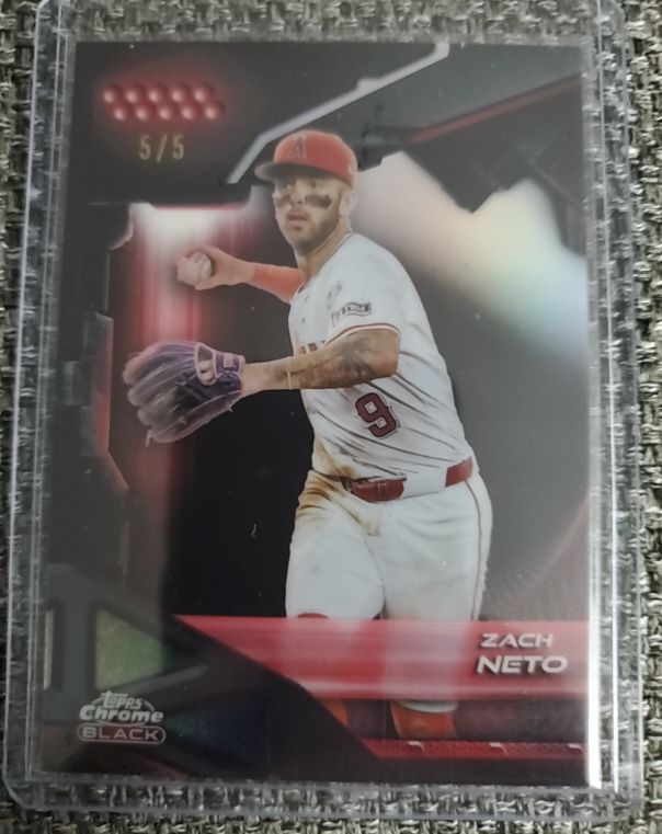 2026 Topps Chrome Black #40 Zach Neto — front