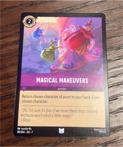 2023 Disney Lorcana Archazia's Island #80 Magical Maneuvers — front