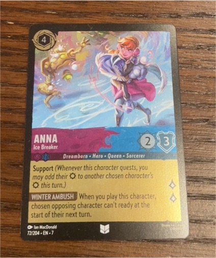 2025 Disney Lorcana #19/P2 Anna Ice Breaker — front