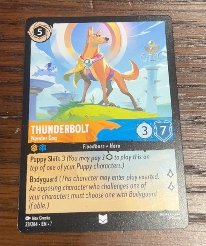 2025 Disney Lorcana Archazia's Island #23 Thunderbolt - Wonder Dog — front