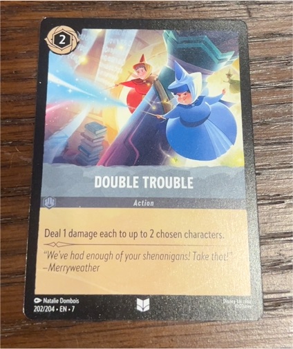 Disney Lorcana Archazia's Island #202 Double Trouble — front