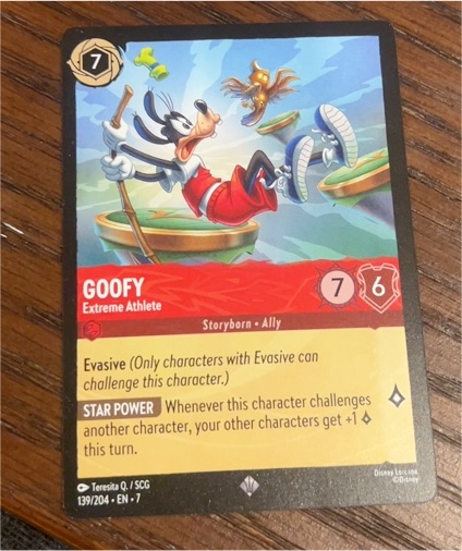 Disney Lorcana Archazia's Island #139 Goofy - Extreme Athlete — front