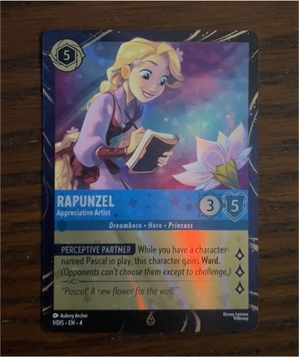 2024 Disney Lorcana #153 Rapunzel Appreciative Artist — front