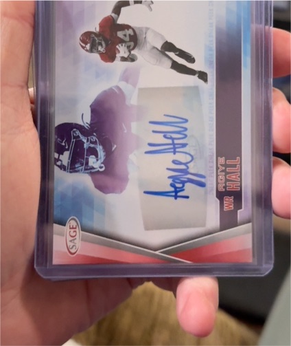 2022 SAGE High Series Sneak Peek Autographs #SPA-AH Agiye Hall — front