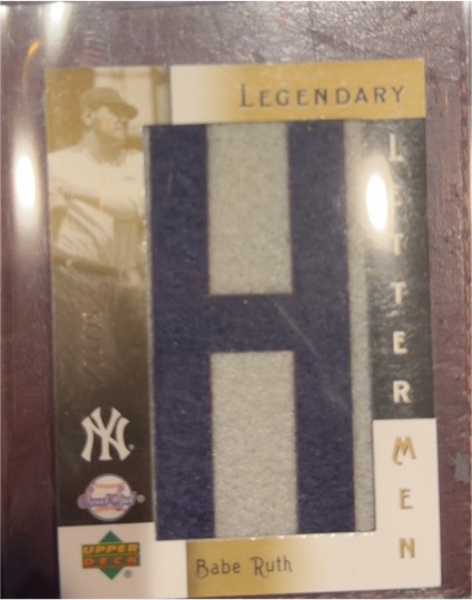 2007 Upper Deck Legendary Lettermen #LL-13 Babe Ruth — front