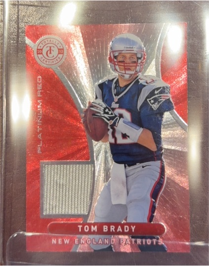 2012 Panini Totally Certified Platinum Red Tom Brady — front