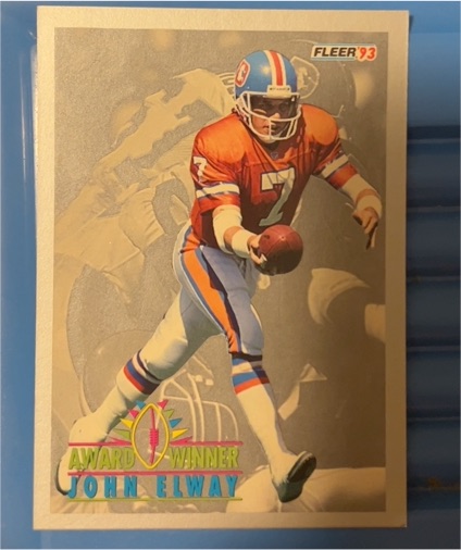 1993 Fleer #237 John Elway Award Winner — front