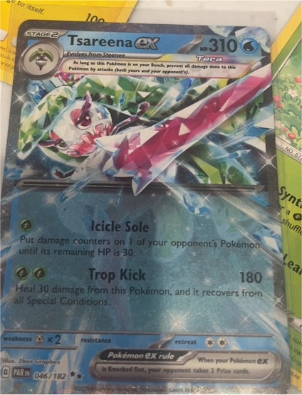 2023 Pokémon TCG Scarlet & Violet Paradox Rift #046 Tsareena ex — front