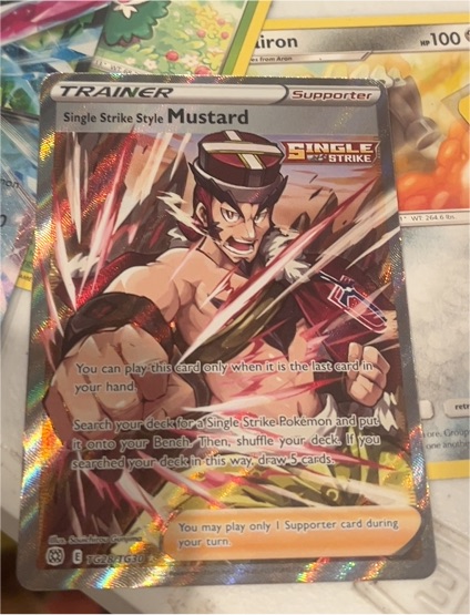 2022 Pokémon TCG Brilliant Stars #TG28/TG30 Single Strike Style Mustard — front
