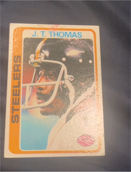 1978 Topps #124 J.T. Thomas Pittsburgh Steelers — front