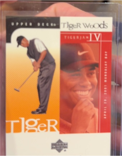 2001 Upper Deck Tigerjam IV #TJ1 Tiger Woods — front