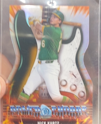 2026 Bowman Chrome Power Chords #PC-6 Nick Kurtz — front